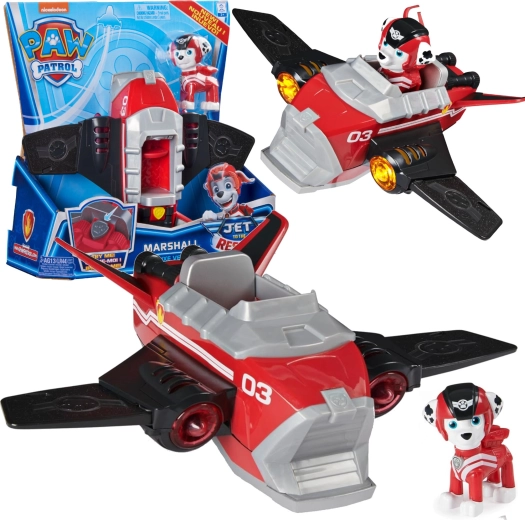 Paw Patrol Marshall glābšanas reaktīvā lidmašīna ar gaismu un skaņu