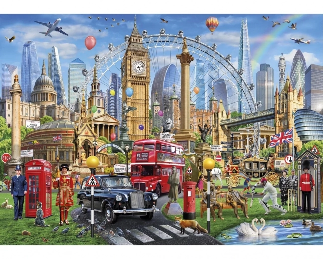Puzle Londonas aicinājums 1000 detaļas