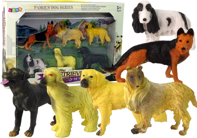 6 suņu figūriņu komplekts šķirnes Famous Dog of the World