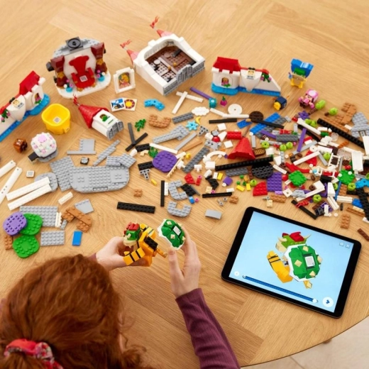 Digitālās instrukcijas LEGO Super Mario lietotnē