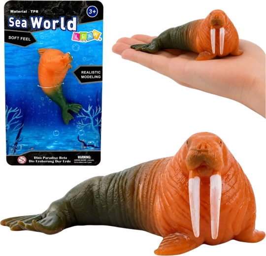 Reālistiska gumijas valzirga figūriņa 13 cm
