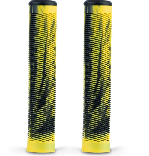 SOKE Scooter Grips Black and Yellow, 2 pcs