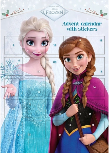 Advent calendar with Frozen stickers