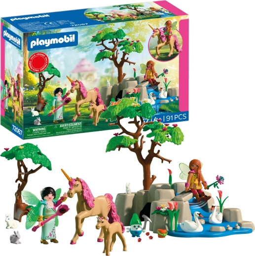 Playmobil feju izbrauciens ar vienradzi un kumeļu – spēļu komplekts 91 detaļa