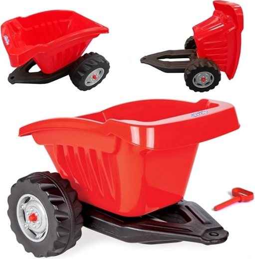 Woopie bērnu piekabināmā izberamā piekabe Active Trailer, sarkana, kravnesība 35 kg