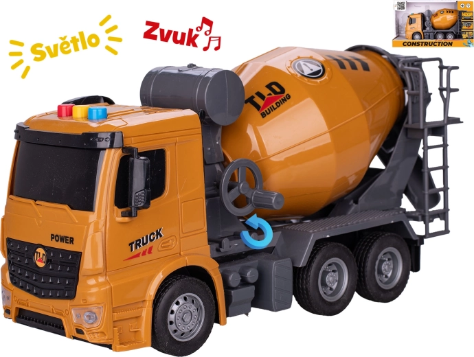 Būvniecības pašizgāzējs ar inerciālo mehānismu, gaismām un skaņām 27 cm