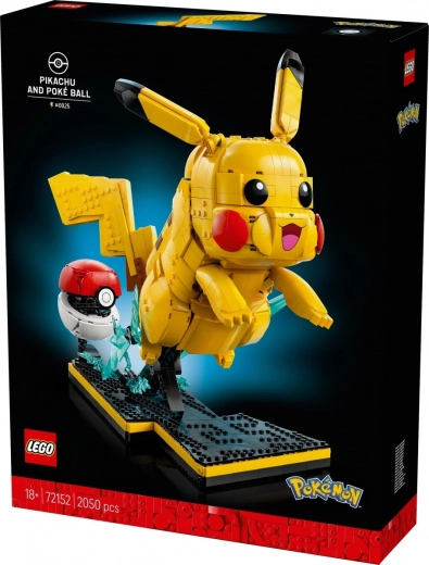 Pikachu izstādes modelis ar ikoniskām detaļām