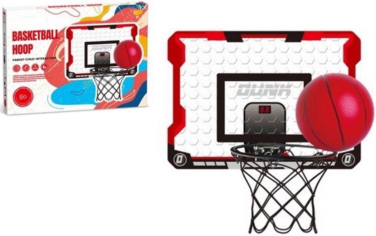 Bērnu basketbola vairogs ar statīvu un bumbu