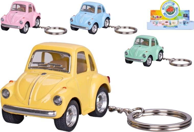 Kinsfun Volkswagen Beetle atslēgu piekariņš ar atpakaļgaitas funkciju
