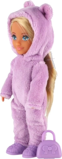 Soft hooded jumpsuit with ears