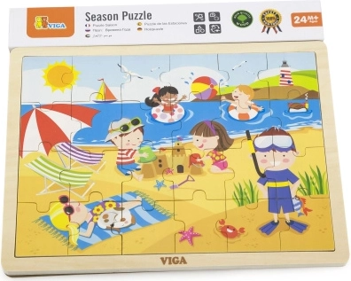 VIGA koka puzle “Vasara” – 24 gabaliņi