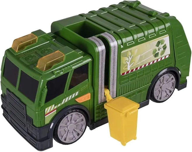 Wheelie bin for city-cleanup play