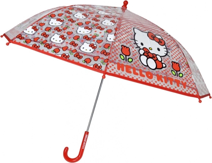 Automātiskais lietussargs Hello Kitty 48 cm sarkans