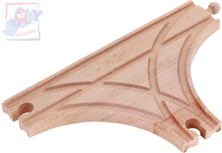 WOODY wooden T-switch for wooden railway