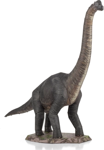 Realistic metal Brachiosaurus miniature