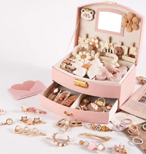 Jewelry box with hair accessories