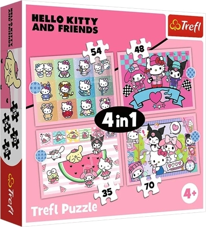 Trefl puzles 4 vienā Salds piedzīvojums – Sanrio Hello Kitty