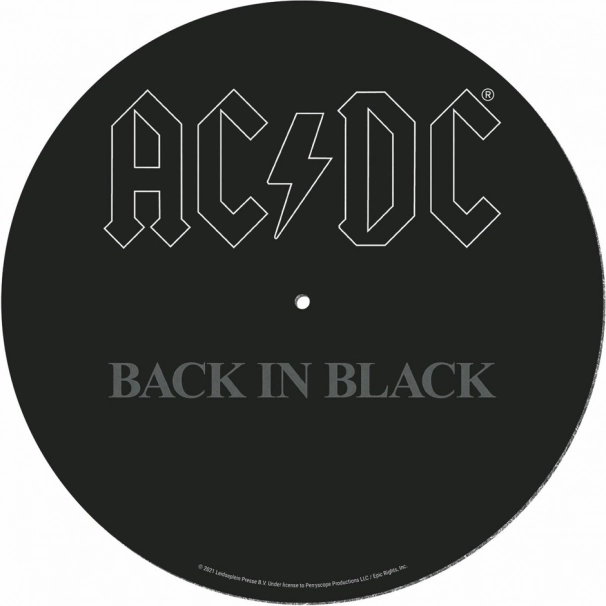 Vinilplašu atskaņotāja paliktnis AC/DC Back in Black