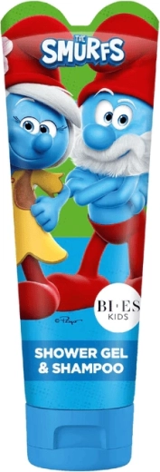 Smurfs bērnu dušas želeja un šampūns 2 vienā 240 ml