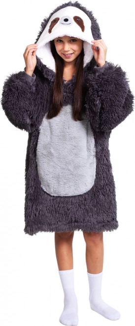 COZY NOXXIEZ warm hooded wearable blanket for kids (7–12 years) – Sloth