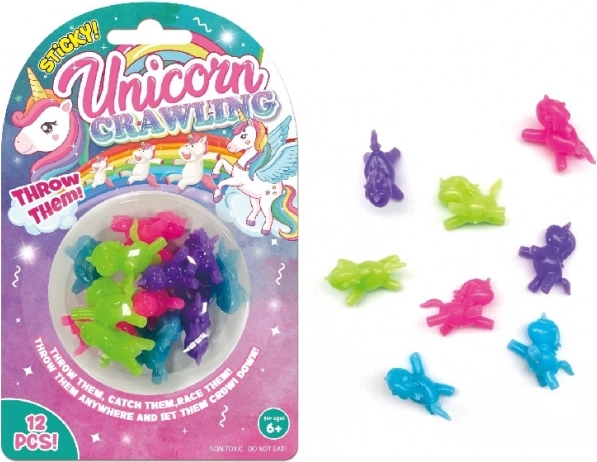 Lipīgi vienradži 3 cm – komplekts 12 gab.