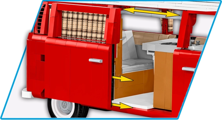 Detailed interior like in a camper van