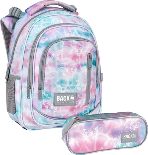 BackUP skolas komplekts Pastel Magic 2v1 – mugursoma un penālis