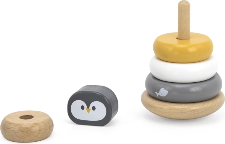 Wooden toy in pastel colors
