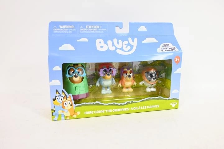 Bluey figūriņu komplekts “vecmāmiņas” (4 figūriņas + 2 piederumi)