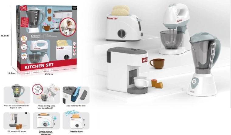 Kids' Small Home Appliance Set 4-in-1