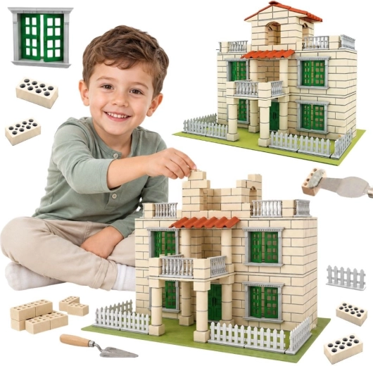 WOOPIE Brick Villa Building Set with 352 Pieces