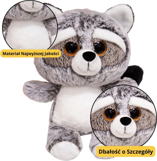 Plīša rotaļlieta – jenots ar lielām acīm, 22 cm