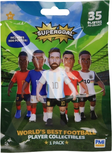 Supergoal futbolista figūriņa ar mini plakātu