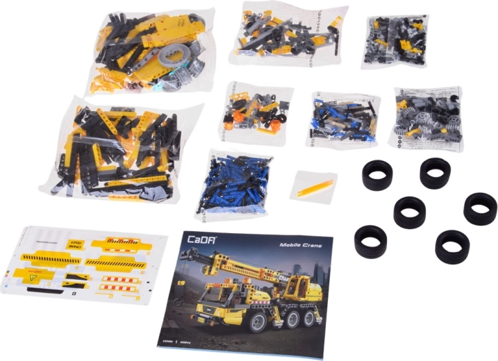 658 detaļas, uzlīmes un pārskatāma instrukcija