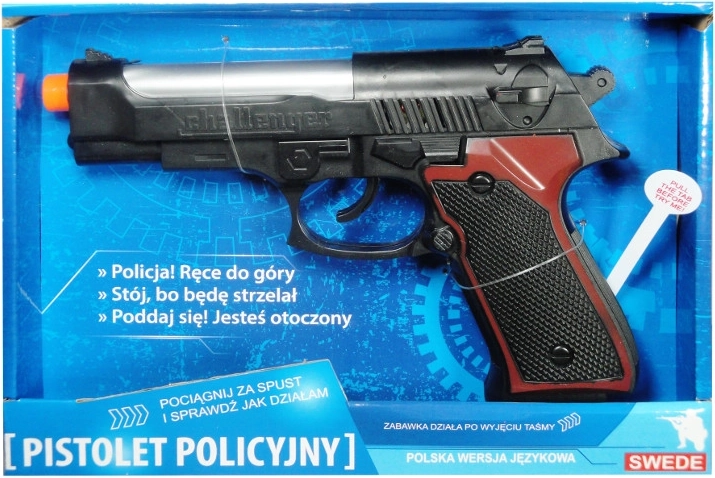 Police pistol with Polish voice module