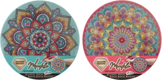 Grafix Diamond Painting on Frame – Turquoise Mandala 30 cm