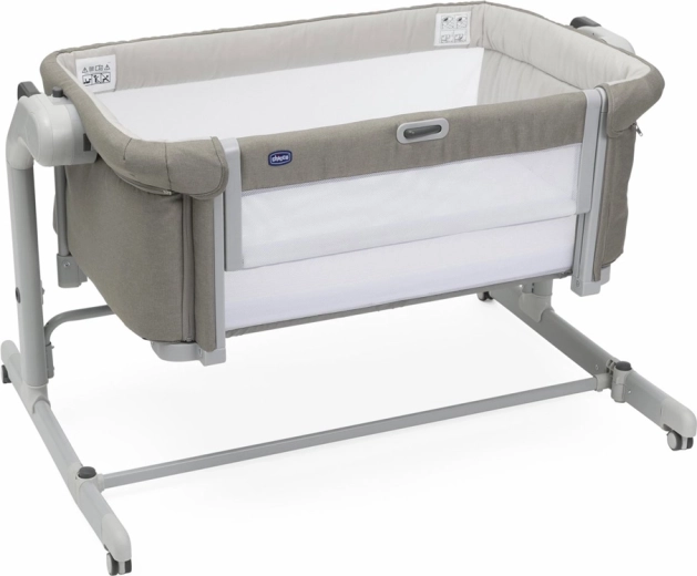 Chicco pieguļamā gultiņa Next2Me Magic Evo desert taupe