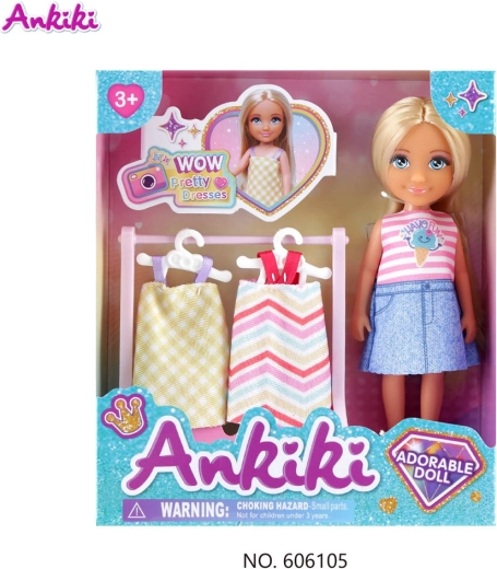 Ankiki lelle ar drēbju statīvu