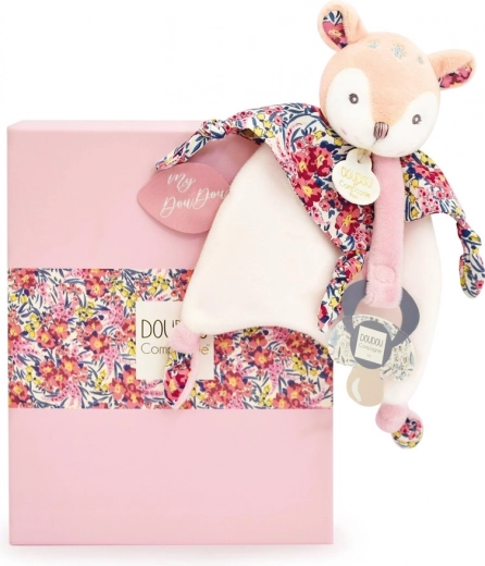 Doudou set toy with pacifier holder Fawn