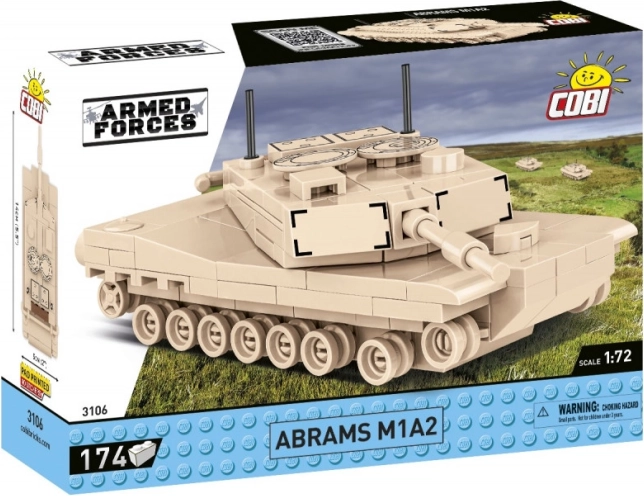 COBI Abrams M1A2 – 1:72 tank building set (174 pieces)
