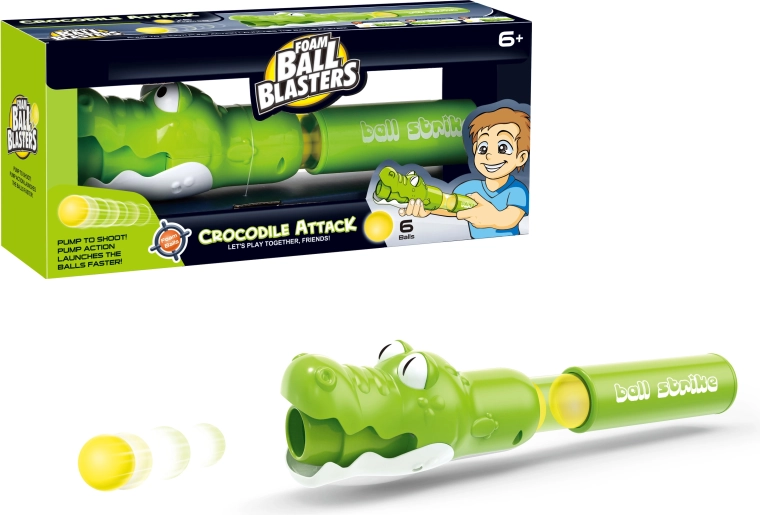 Airsofta pistole Krokodils ar 6 mīkstiem šāviņiem