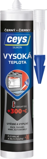 Augsttemperatūras silikons melns 280 ml CEYS