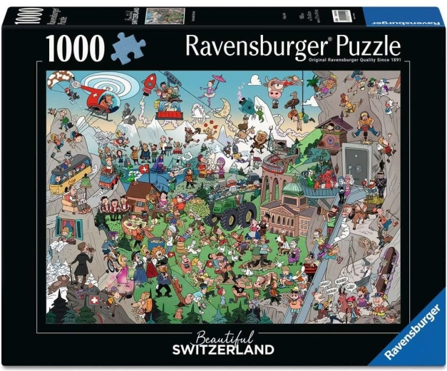 Ravensburger puzle Skaistā Šveice 1000 gabaliņi