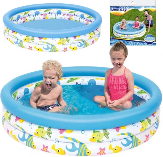 Uzpūšams bērnu dārza baseins BESTWAY 122 × 25 cm, 140 l