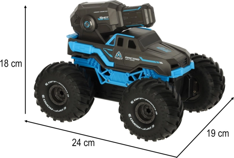 Ūdens lielgabals ar diviem uzpildes režīmiem