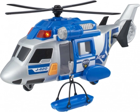 Teamsterz policijas helikopters ar gaismām un skaņām