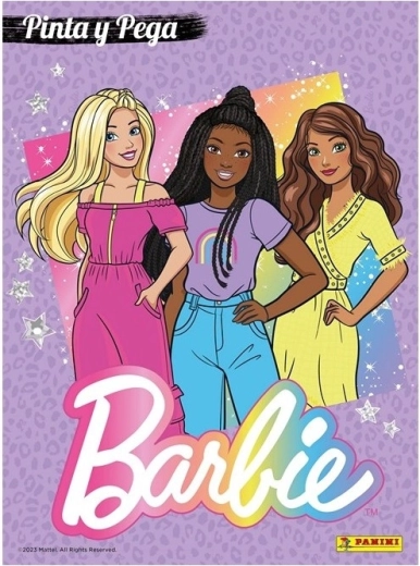 Barbie krāsojamā grāmata ar uzlīmēm A4