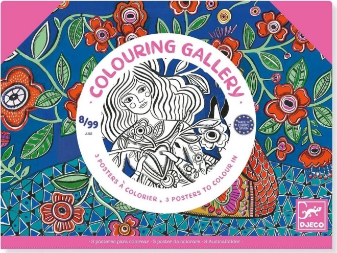 DJEC0 Flower Coloring Posters
