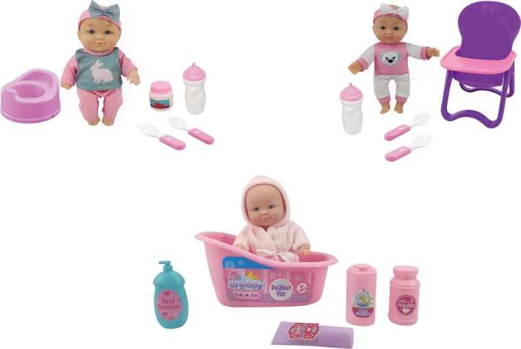Doll with accessories 19 cm - 1 piece