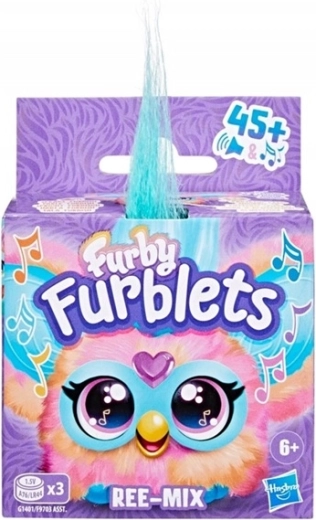 Furby Furblets Ree-Mix interaktīva mini plīša rotaļlieta ar skaņām
